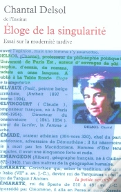 Capa do artigo Éloge De La Singularité ; Essai Sur La Modernité Tardive