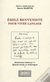 Capa do artigo Emile Benveniste, Pour Vivre Langage