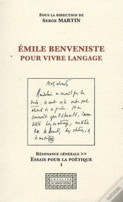 Capa do artigo Emile Benveniste, Pour Vivre Langage