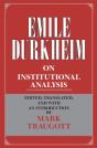 Emile Durkheim On Institutional Analysis - Preview