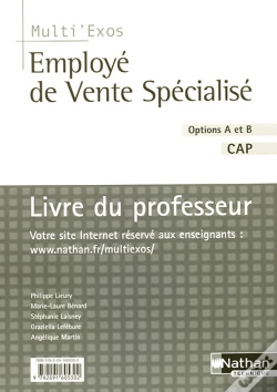 Capa do artigo Employe De Vente Specialise Options A Et B Cap Professeur (Multi'Exos) 2008