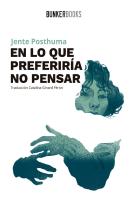 En Lo Que Preferiría No Pensar