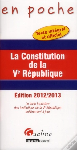 Capa do artigo En Poche- La Constitution De La Ve Republique - 4e Edition