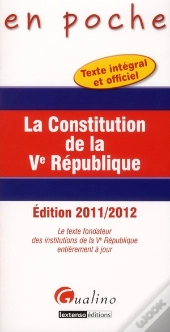 En Poche-La Constitution De La Ve Republique,3eme Editioon