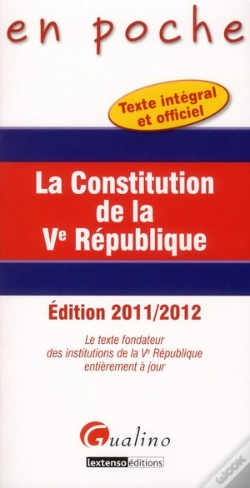 Capa do artigo En Poche-La Constitution De La Ve Republique,3eme Editioon