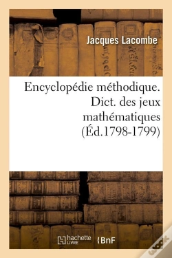 Capa do artigo Encyclopedie Jeux Mathematiques Edition 1798 1799