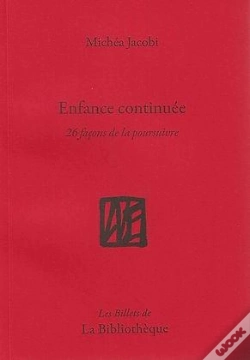 Capa do artigo Enfance Continuée