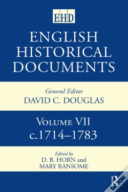 Capa do artigo English Historical Documents