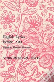 Capa do artigo English Lyrics Before 1500