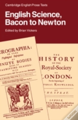Capa do artigo English Science: Bacon To Newton