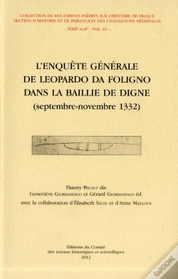 Capa do artigo Enquête Générale De Leopardo Da Foligno Dans La Baillie De Digne Septembre Novem