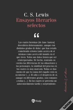 Capa do artigo Ensayos Literarios Selectos