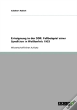 Capa do artigo Enteignung In Der Ddr. Fallbeispiel Einer Spedition In Weienfels 1953