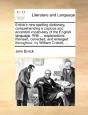 Entick'S New Spelling Dictionary, Compre - Preview