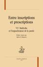 Entre Inscriptions Et Prescriptions ; V.Y. Mudimbe Et L'Engendrement De La Parole - Preview