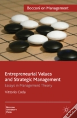 Capa do artigo Entrepreneurial Values & Strategic Manag