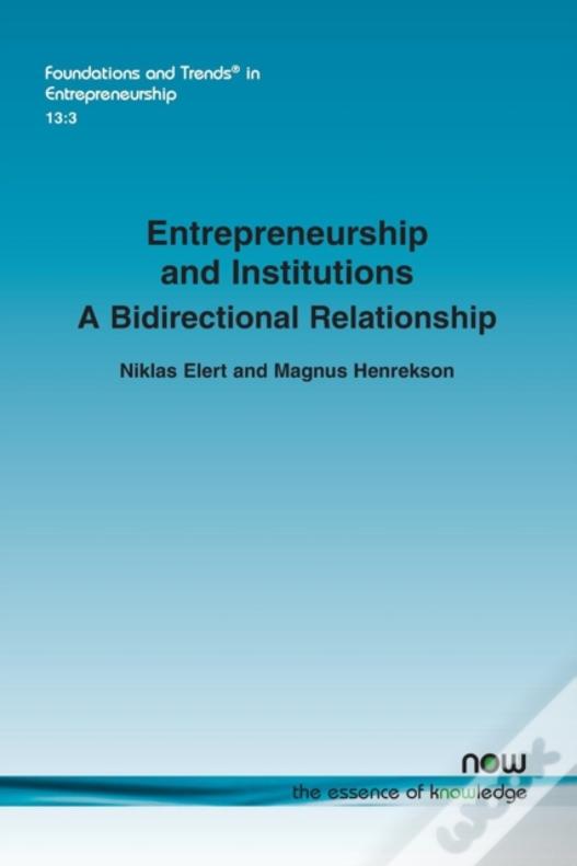 Entrepreneurship And Institutions