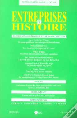 Capa do artigo Entreprises Et Histoire N.41 ; Élites Managériales Et Mondialisation