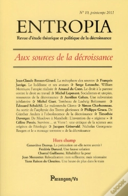Capa do artigo Entropia N10. Aux Sources De La Decroissance