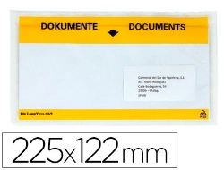 Capa do artigo Envelope autoadesivo q-connect porta documentos multilingue 225x122 mm janela transparente pack de 100 unidades