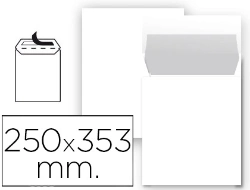 Capa do artigo Envelope liderpapel bolsa folio prolongado branco 250x353 mm tira de silicone pack de 25 unidades