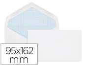 Capa do artigo Envelope liderpapel branco com fundo 95x162 mm engomado aba em bico embalagem de 25 unidades