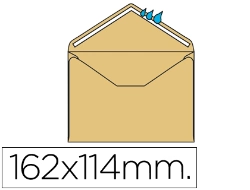 Capa do artigo Envelope liderpapel mínimo normalizado creme 114x162mm engomado pack de 500 unidades