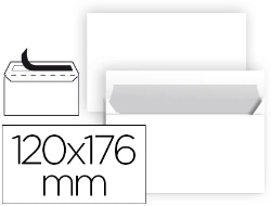 Capa do artigo Envelope liderpapelcomercial normalizado branco 120x176 mm tira de silicone pack de 25 unidades