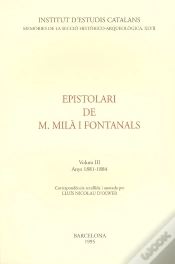 Capa do artigo Epistolari De M. Milà I Fontanals 3