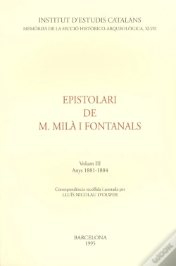 Capa do artigo Epistolari De M. Milà I Fontanals 3