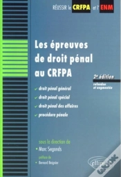 Capa do artigo Épreuve De Droit Pénal Au Crfpa (2e Édition)