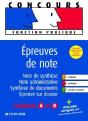 Épreuve De Note ; Catégories A Et B - Preview