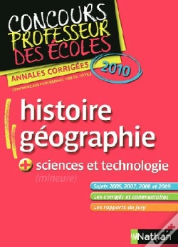 Capa do artigo Épreuve Hist/Géo Majeure Crpe 2010