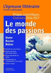 Épreuve Littéraire 2016-2017 (Prépas Scientifiques)