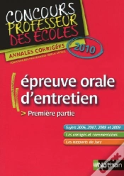 Capa do artigo Épreuve Orale D