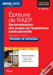 Capa do artigo Épreuve Raep ; Dossier Et Entretien ; Catégories A, B Et C (2e Édition)