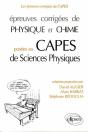 Épreuves Corrigées De Physique Et Chimie Au Capes De Sciences Physiques (93/95) - Preview