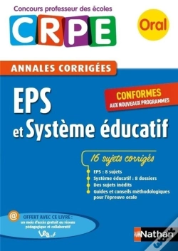 Capa do artigo Eps Et Systeme Educatif - Annales Corrigees - 2017