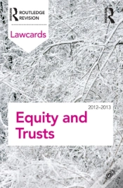 Capa do artigo Equity And Trusts Lawcards 2012-2013
