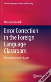 Capa do artigo Error Correction In The Foreign Language Classroom