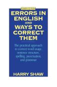 Errors In English And Ways To Correct Them
