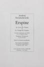 Erspine Ou Le Livre Du Destin Ou Le Visage De L'Espace - Preview