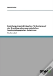 Erstellung Eines Individuellen Faã‚Â¶Rderplans Auf Der Grundlage Eines Exemplarischen Sonderpaã‚Â¤Dagogischen Gutachtens