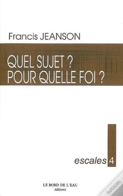 Capa do artigo Escales 4 / Quel Sujet ? Pour Quelle Foi ?