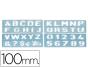 Letter and Number Template 100mm - Preview