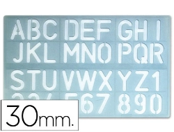 Capa do artigo Escantilhao letras e numeros 30mm