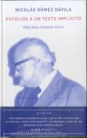 Escolios A Un Texto Implícito