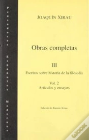 Capa do artigo Escritos Sobre Historia De La Filosof¡A. Art¡Culos Y Ensayos