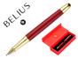 Esferografica belius soiree aluminio violeta dourado tinta azul caixa de oferta - Preview