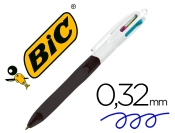 Capa do artigo Esferografica bic quatro cores com grip core preto ponta 1,3 mm